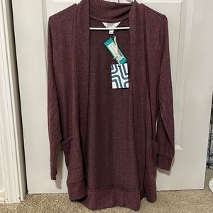 Market & Spruce brushed knit two pocket cardigan